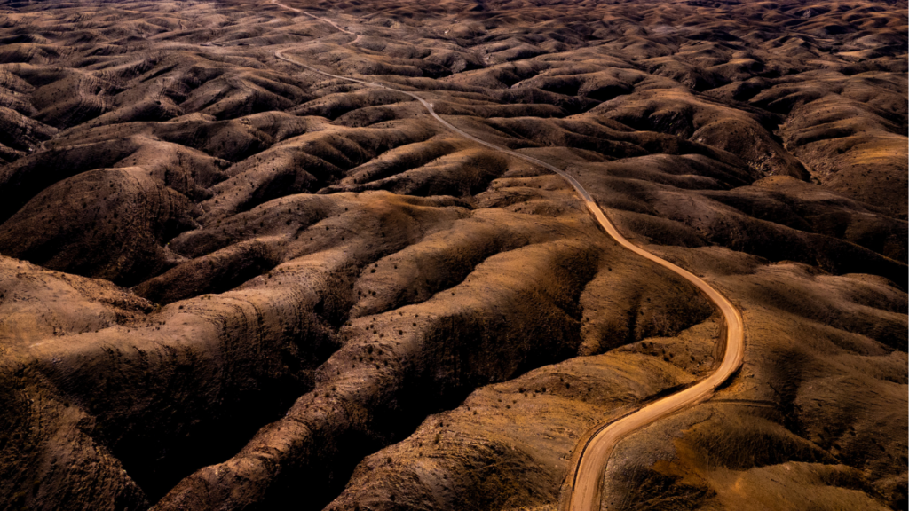 Aerial view in Namibia